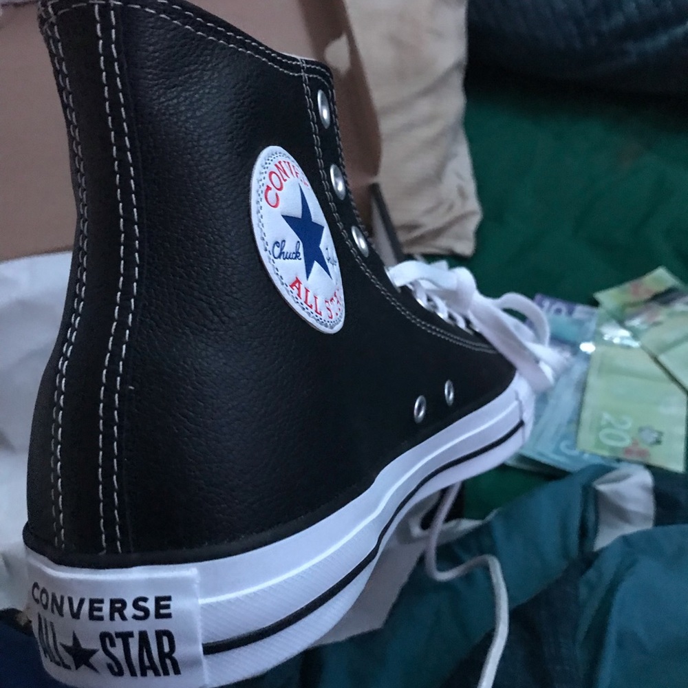 Leather converse